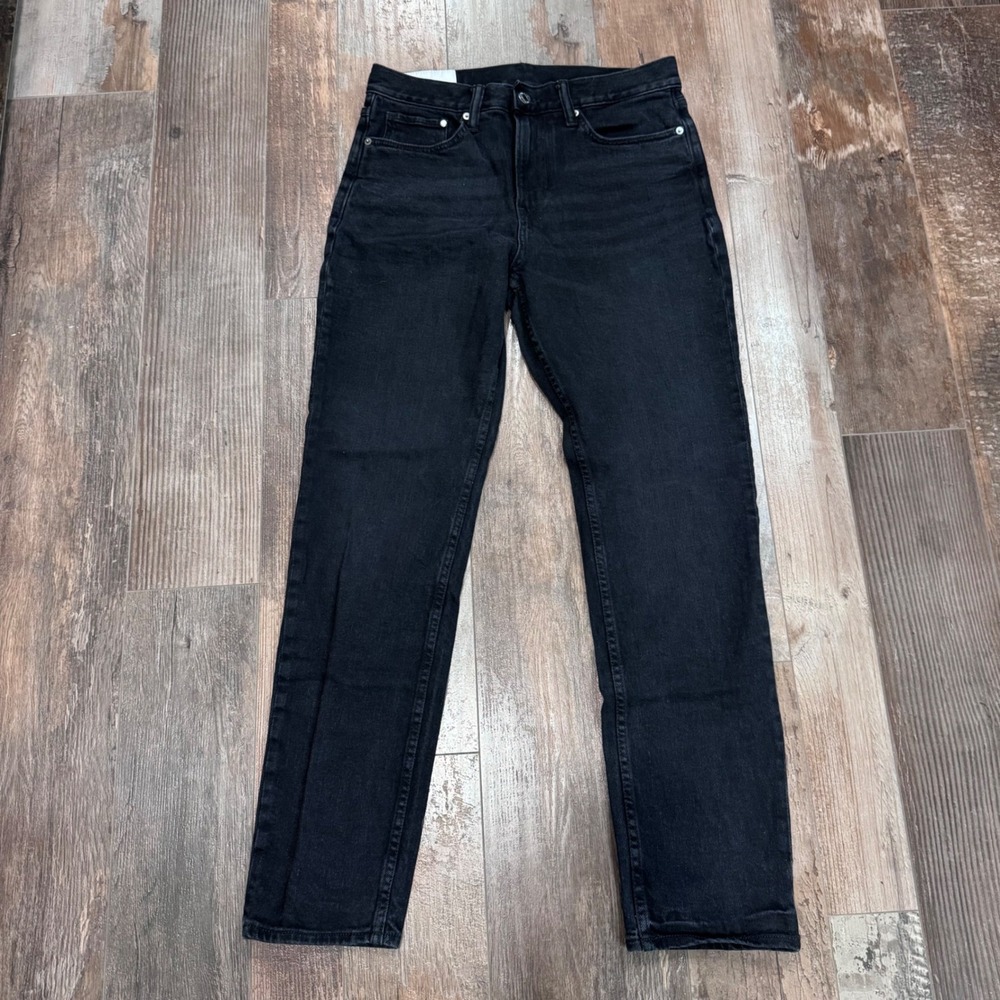 HM Slim Fit Black Denim Jeans Mens 30/32 Coupe Etroite Five Pocket Casual